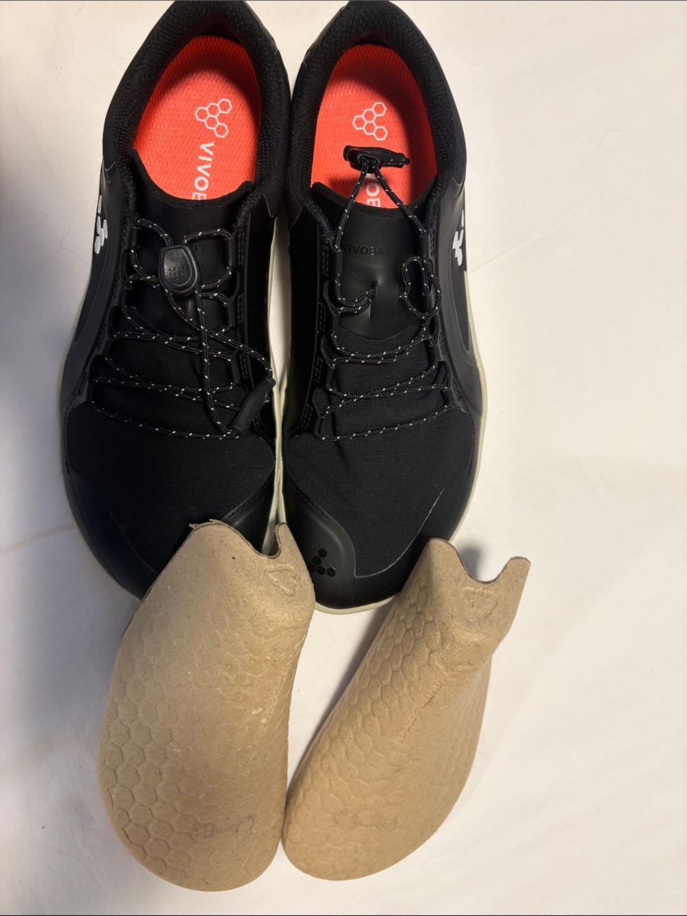 Vivo Barefoot black sneakers with tan accents - Picture 4 of 5